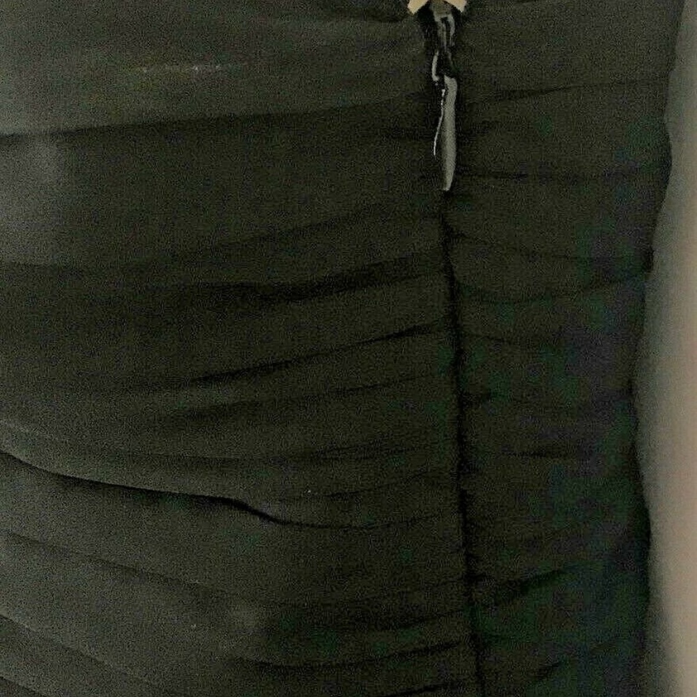 Express Junior Girls Solid Black Flowy Party Dress - image 5